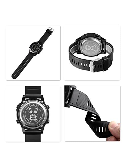 Olazone Big Boys Watch Digital Sports Waterproof Military Back Light Teenager Watch 1508