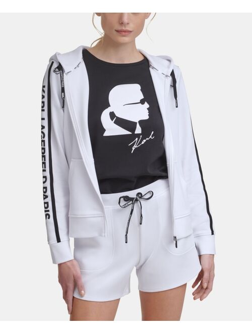 Karl Lagerfeld Block Letter Logo Taping Jacket