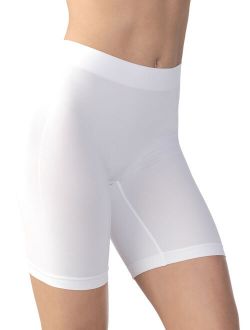 VASSARETTE WOMEN'S INVISIBLY Smooth Slip Short Panty, White ,Black