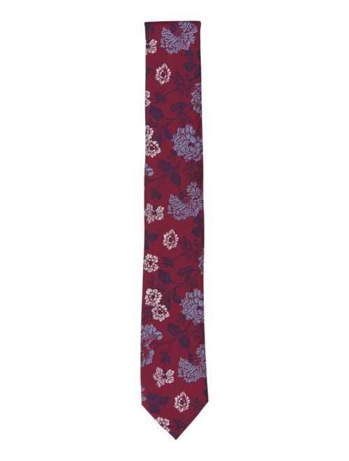 Bar III Men's Bareille Floral Print Skinny Tie, Created for Macy's