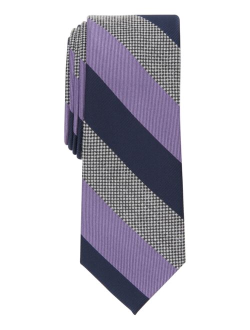 Bar III Men's Skinny Diagonal Stripe Tie, Created for Macy's