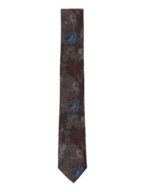 Bar III Men's Skinny Sebban Floral Tie, Created for Macy's