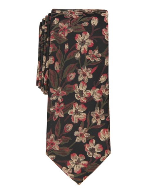Bar III Men's Galloy Floral Skinny Tie, Created for Macy's