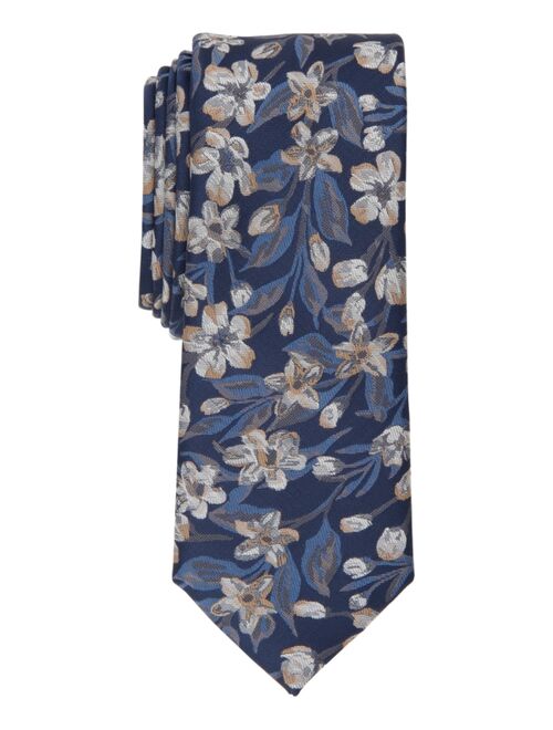 Bar III Men's Galloy Floral Skinny Tie, Created for Macy's