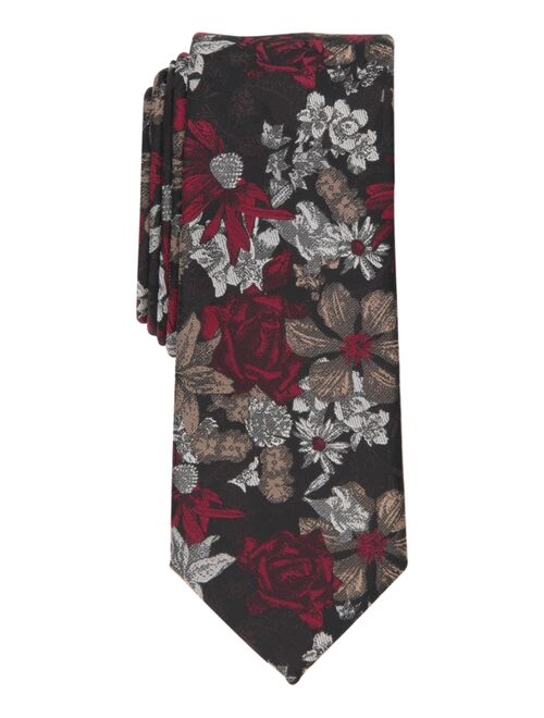 Bar III Men's Troude Skinny Floral Tie, Created for Macy's