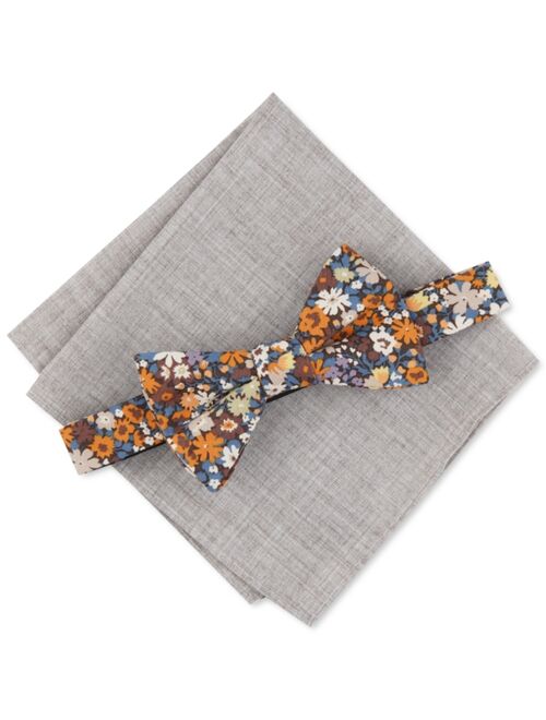 Bar III Men's Floral Bow Tie & Chambray Pocket Square, Created for Macy's