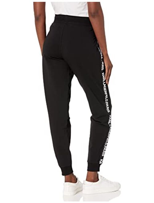 Karl Lagerfeld Women's Logo Taping Jogger Pant