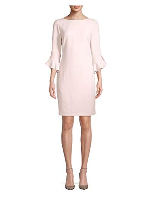 Karl Lagerfeld Women's Tulip Sleeve Crepe Dress