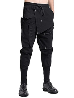 Men's Jogger Cargo Techwear Streetwear Ankle Casual Harem Pants with Pocket