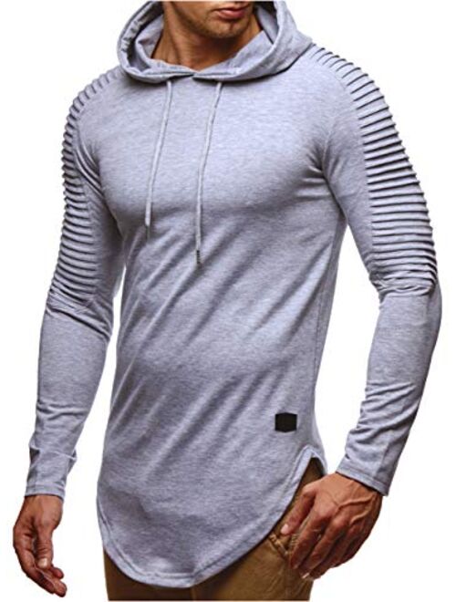 Leif Nelson LN6369 Men's Oversized Hoodie Sweatshirt