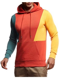 Men's Casual Hoodie Longsleeve Pullover Sweatshirt Sweater Jacket For Men Slim Fit LN-8348