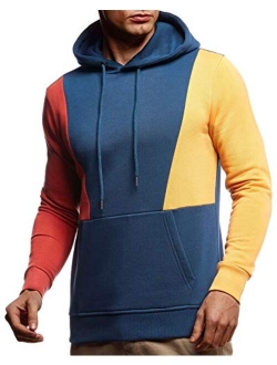 Men's Casual Hoodie Longsleeve Pullover Sweatshirt Sweater Jacket For Men Slim Fit LN-8348