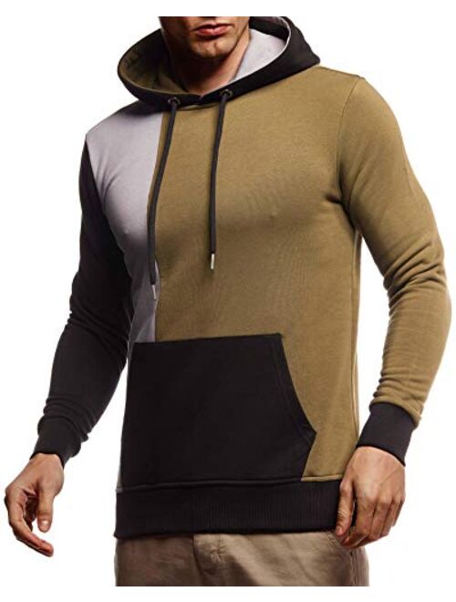 LEIF NELSON Men's Stylish Hoodie Longsleeve Pullover Sweatshirt with Hood Jacket For Men Slim Fit LN-8350