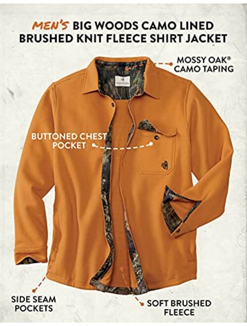 Legendary Whitetails mens Big Woods Fleece Shirt Jacket