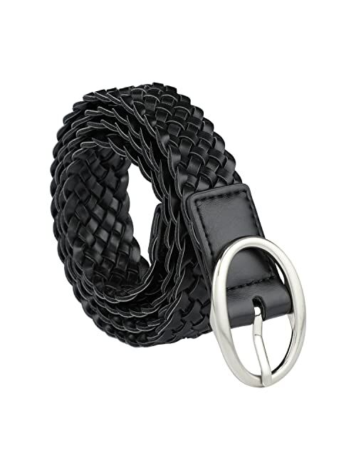 Vera Fashion Belt Braided Belt With Oval Buckle Stylish Belts For Jeans Pants & Dresses Versatile & Practical Belt For Women