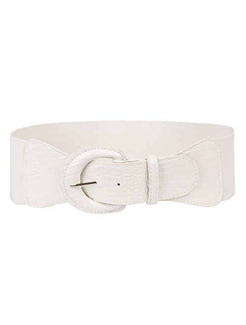 GRACE KARIN Women's Vintage Wide Stretchy Cinch Belt Leather Buckle Waist Belts