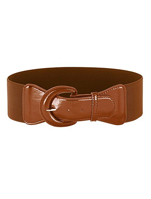 GRACE KARIN Women's Vintage Wide Stretchy Cinch Belt Leather Buckle Waist Belts