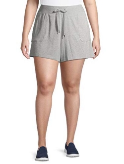 Women's Plus Size Knit Shorts