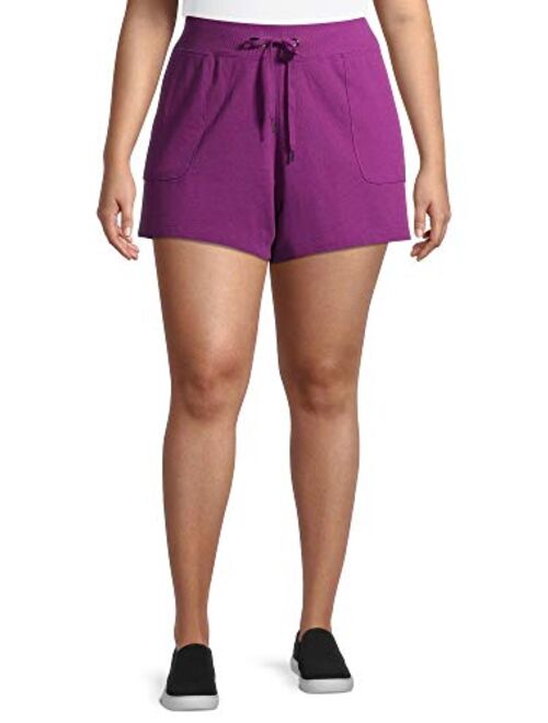 Terra & Sky Women's Plus Size Knit Shorts