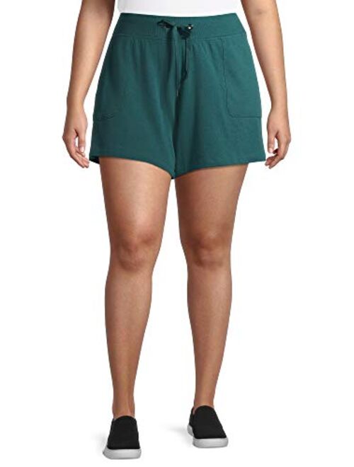 Terra & Sky Women's Plus Size Knit Shorts