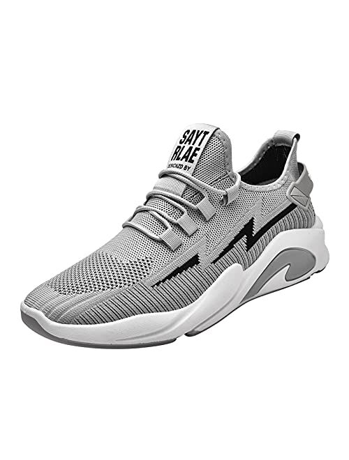 Mens Sport Athletic Running Walking Shoes Runner Jogging Sneakers Breathable Sneakers Mesh Soft Sole Casual Athletic Lightweight