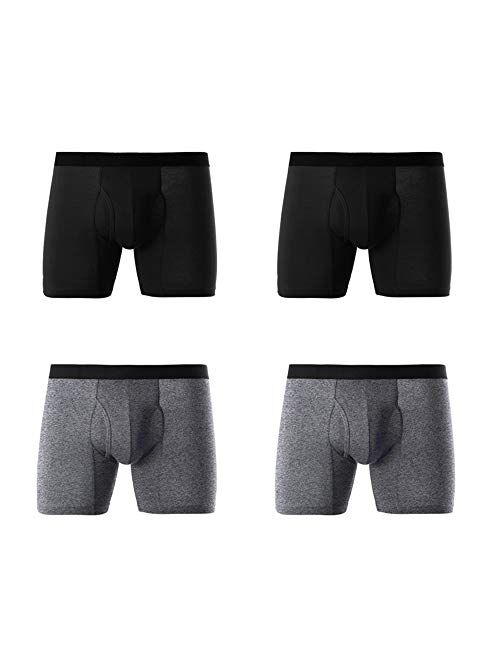 THSISSUE Men's Ice Silk Underwear Breathable Soft Ultra-Thin Mesh Boxer Briefs