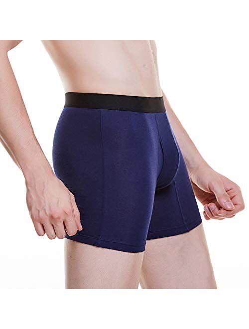 THSISSUE Men's Ice Silk Underwear Breathable Soft Ultra-Thin Mesh Boxer Briefs