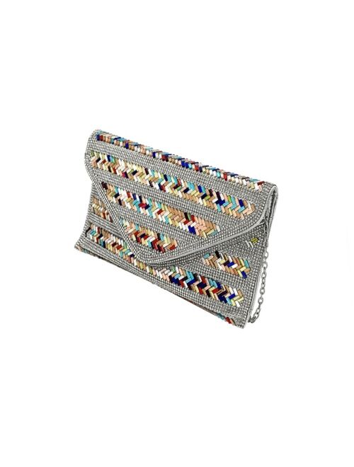 La Regale Nyla Multi Color Crystal Envelope