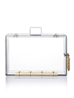 Milanblocks Trendy Transparent Acrylic Clutch