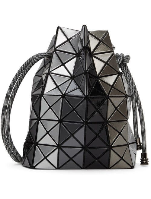 Bao Bao Issey Miyake Grey Wring Stripe Bag