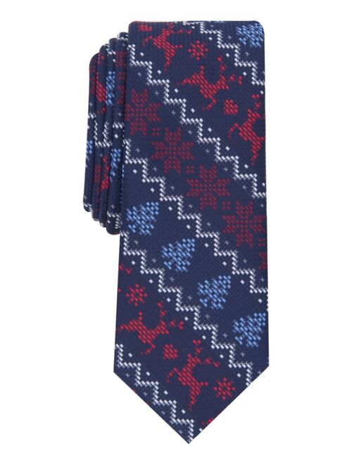 Bar III Men's Skinny Holiday Tie, Created for Macy's