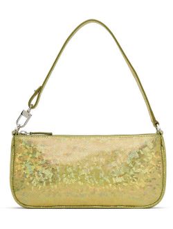 BY FAR Green Hologram Rachel Bag