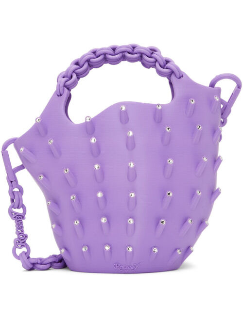 Roussey SSENSE Exclusive Purple 3D-Printed Slay Tote