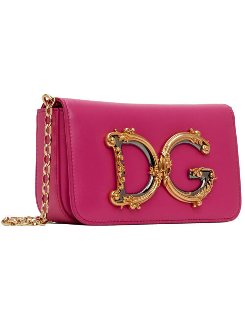 Dolce & Gabbana Pink Calfskin DG Girls Bag