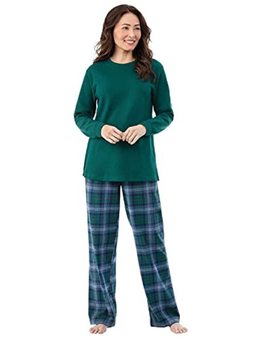 PajamaGram Women Pajamas Set Plaid - Classic Womens Pajamas Sets