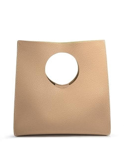 Hoxis Vintage Minimalist Style Soft Pu Leather Handbag Clutch Small Tote