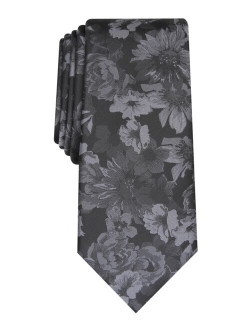 Men's Glacier Skinny Floral Tie, Created for Macy's