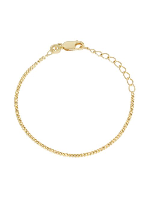 Junior Jewels Kids' Sterling Silver Curb Chain Bracelet