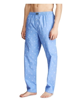 Men's Polo Player Cotton Printed Pajama Pants