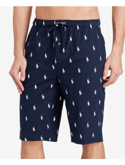 Men's Cotton Logo Printed Pajama Shorts