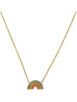 Rainbow Short Pendant Necklace