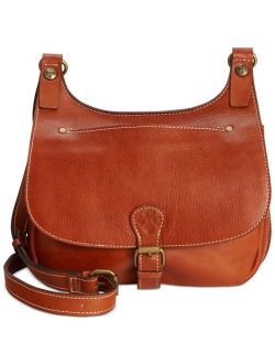 London Smooth Leather Saddle Bag
