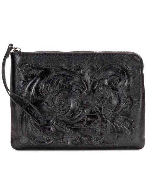 Patricia Nash Cassini Tooled Leather Wristlet