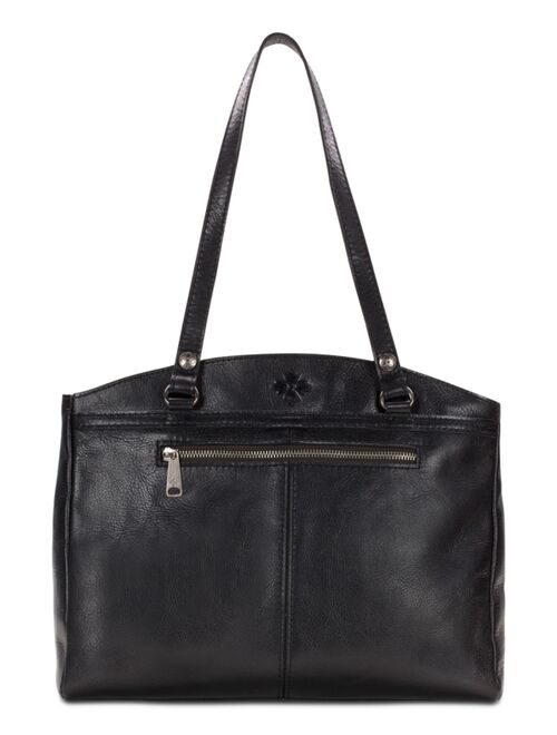 Patricia Nash Poppy Smooth Leather Shoulder Bag