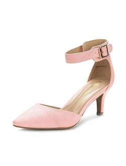 Women's Lowpointed Low Heel Dress Pump Shoes