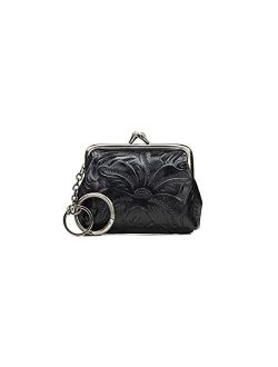 | Borse Coin Purse | Women's Leather Pouch | Change Purse for Women, Black