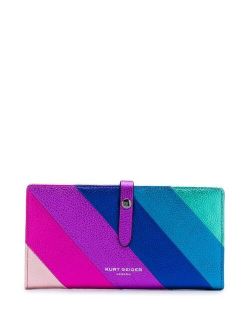 diagonal stripes wallet