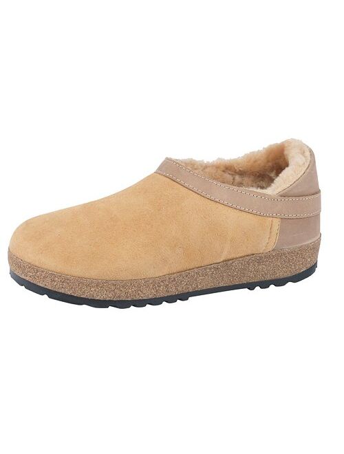 Haflinger Unisex Shearling Clogs Siberia' in Black