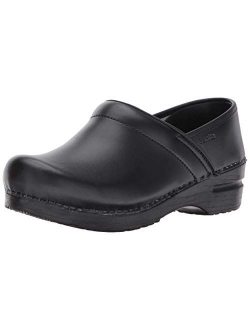 PU-Coated Leather Professional Clogs for Women - Slip-Resistant, Arch Support, Durable, Closed-Back Slip-On Shoes Mules