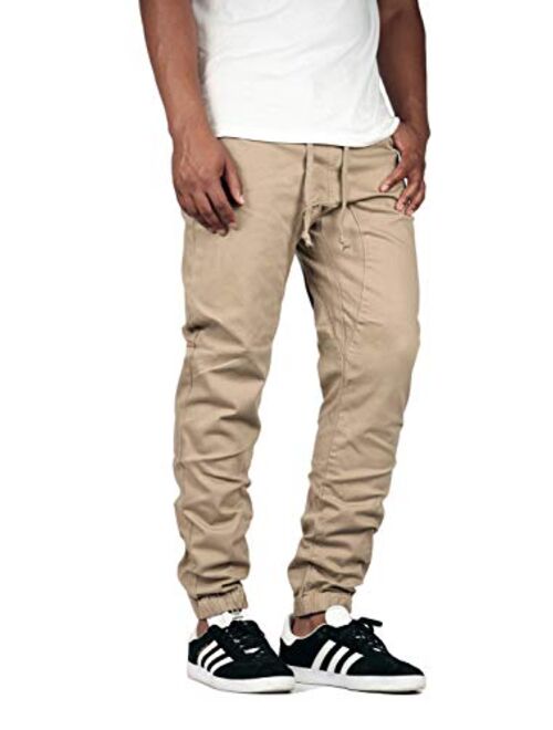 Mersenne Men's Twill Drop Crotch Jogger Pants